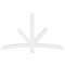 Ekena Millwork Alberta Architectural Grade PVC Gable Bracket, 72"W x 42"H x 4"D x 4"F, 14/12 Pitch GBP072X42X0404ALB00 - alternate 3